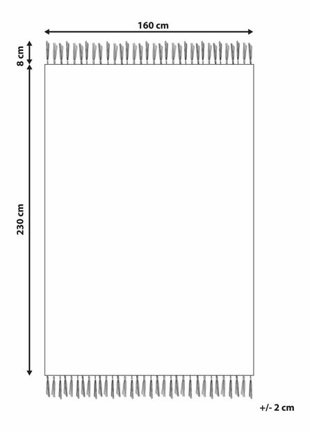 Koberec 160 x 230 cm Samla (hnědá)