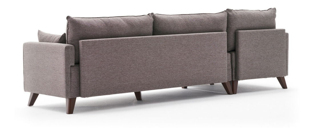 Rozkládací pohovka Bellina 1 (hnědá) (L)