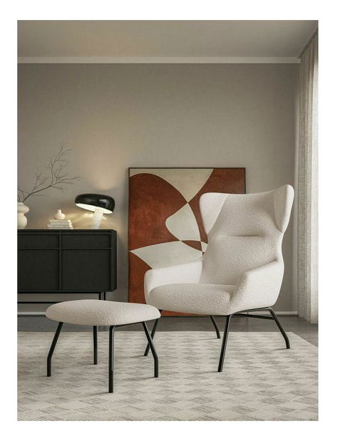 Křeslo Supra (béžová + černá)