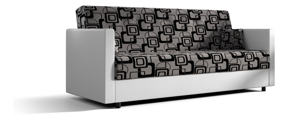 Pohovka trojsedačka Momentum (bílá + šedá)