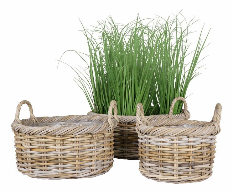 Set 3 ks košíků Ksamona (hnědá)