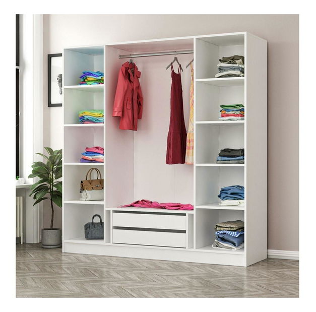 Šatní skříň Kalia 3814 (bílá)