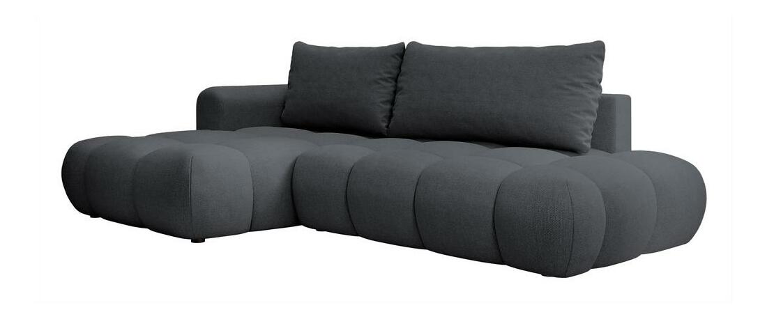 Rohová sedací souprava Ombre (L) (černá + černá)