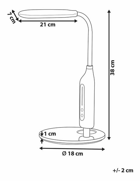 Stolní lampa Cigi (bílá)
