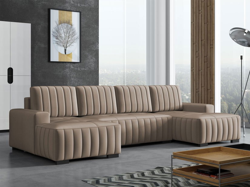 Rohová sedací souprava U Presto U (cappuccino)