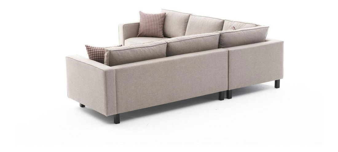 Rohová sedačka Kalen 2 (krémová + černá)