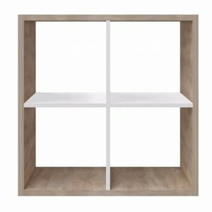 Regál Ramix 77x77 (dub sonoma + bílá)