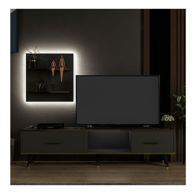 Obývací stěna Mevala 2 (antracit)