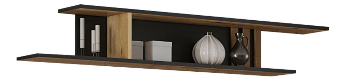 Nástěnná police Hemos (dub evoke)