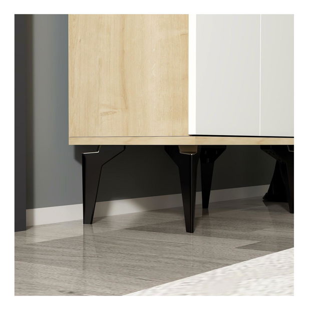  Skříňka Vipapo 7 (dub safírový + bílá)