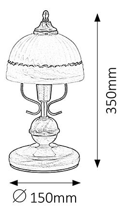 Stolní lampa Flossi 8812 (bronzová)