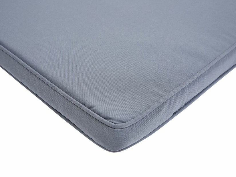 Zahradní lehátko Amati (tmavé dřevo + modrá)