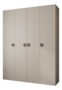 Šatní skříň 190 cm Carmela 40-1 (kašmír + černá)