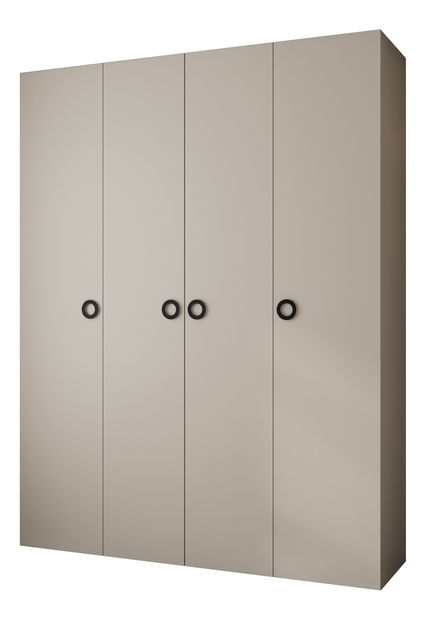 Šatní skříň 190 cm Carmela 40-1 (kašmír + černá)