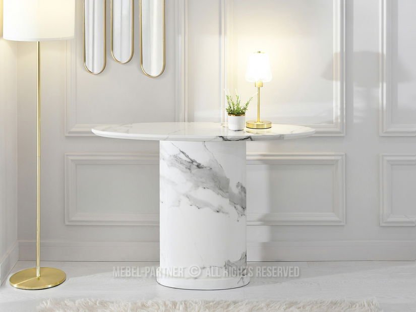 Konzolový stolek Belka Kons (bílý mramor)
