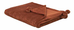 Deka 220x200 cm SALIER (polyester) (hnědá)