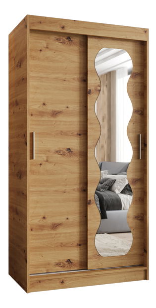 Šatní skříň 100 cm Spock (dub artisan)