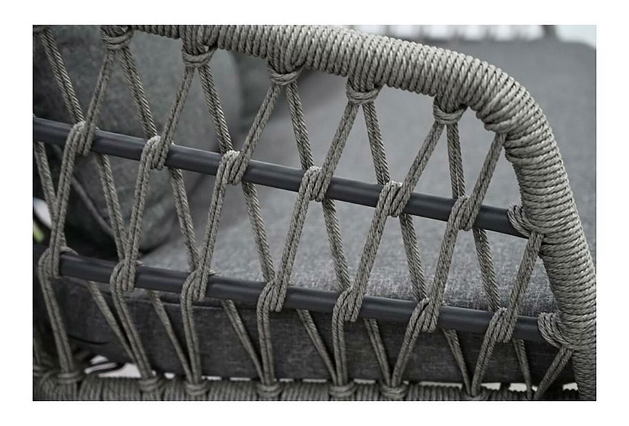 Zahradní sestava Artefactos (antracit + tmavě šedá) (pro 4 osoby)