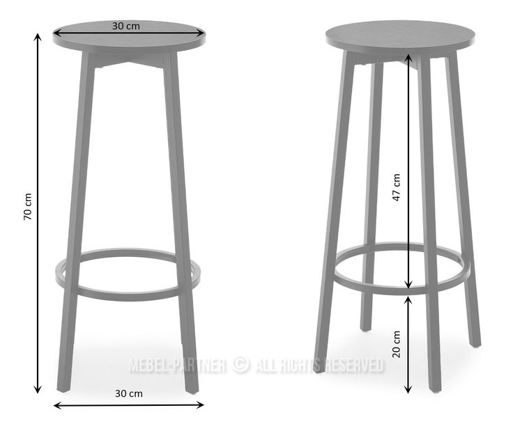 Barová židle Boredom (krémová)