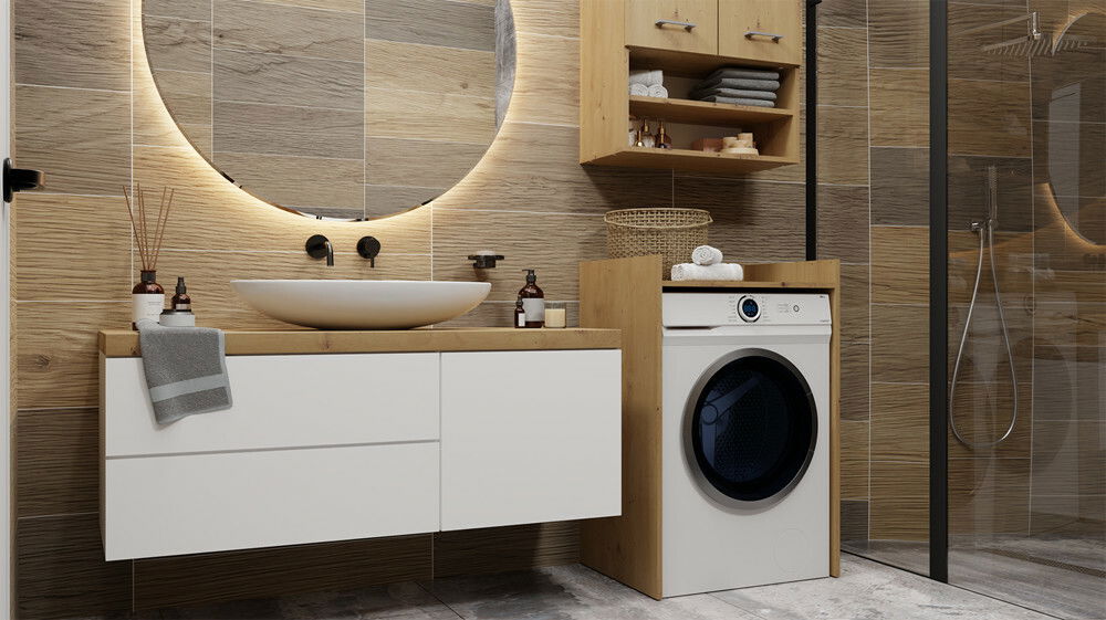 Skříňka na pračku Perdieron 1 (dub artisan)