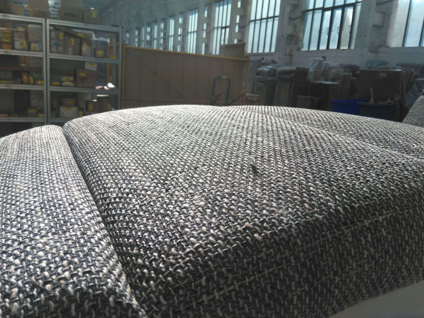 Čalouněné relaxační křeslo Laresa (ekokůže Soft 017 (bílá) + Lawa 05) *bazar