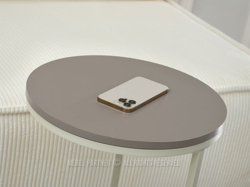 Konferenční stolek Corden (béžová + krémová)