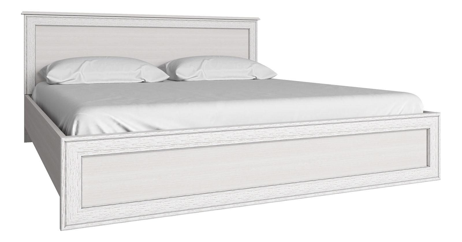 Manželská postel 160 cm Terina (woodline krém) (s roštem)