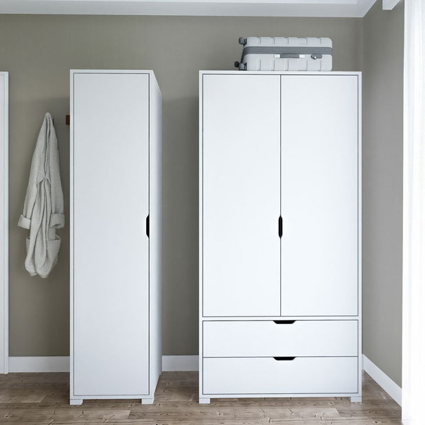 Šatní skříň Durum (bílá)