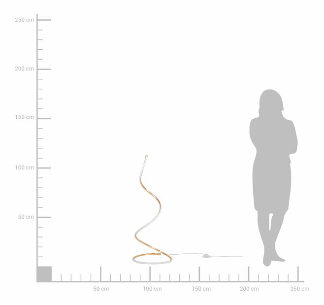 Stojanové svítidlo Cadiz (zlatá)