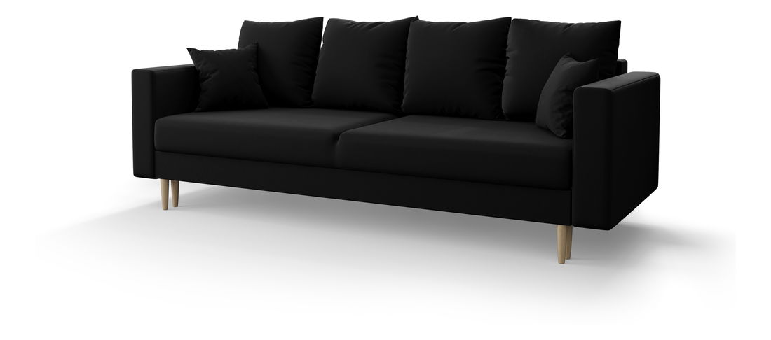 Pohovka trojsedačka Kinetic (černá)