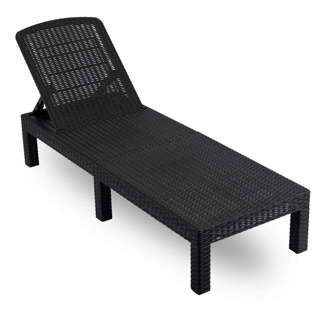 Zahradní lehátko Logro (černá)