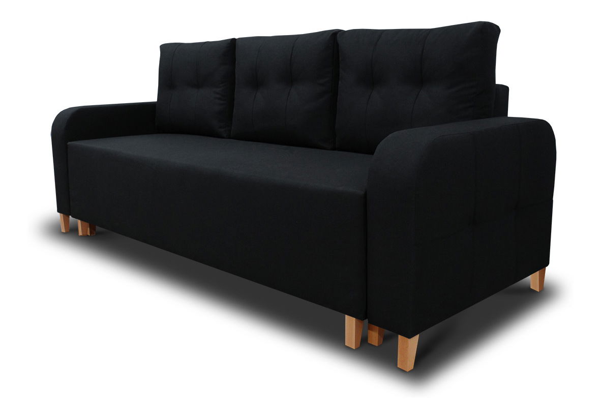 Pohovka třísedačka Abyss (černá)