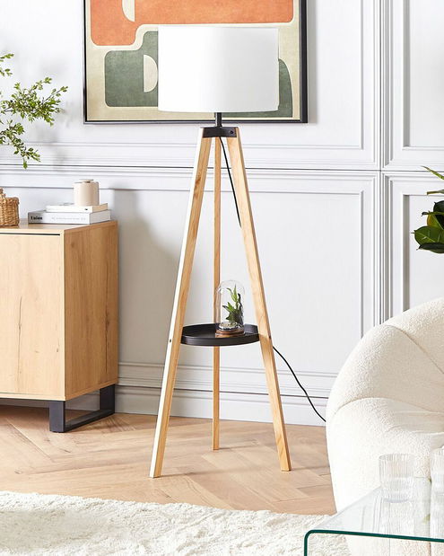 Stojanová lampa Breezy (světlé dřevo)