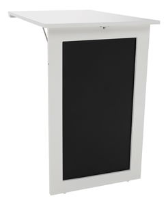 Skládací stůl na zeď s křídovou tabulí Zelman (bílá)