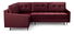 Rohová sedací souprava Aliran (vínová) (L)