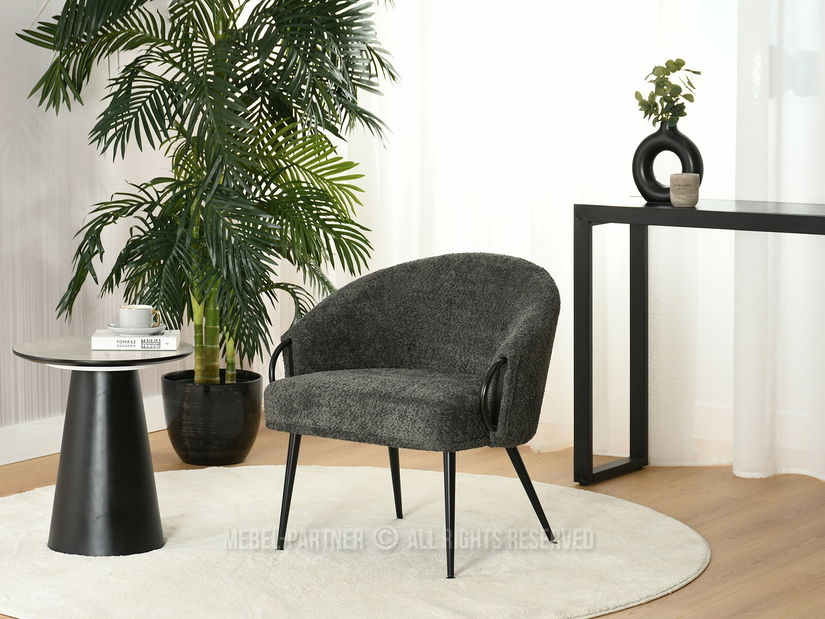 Křeslo Carma F (grafit + černá)