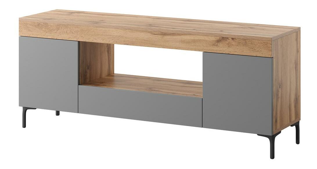 TV skříňka/stolek Giuseppo (dub lancaster + šedá)