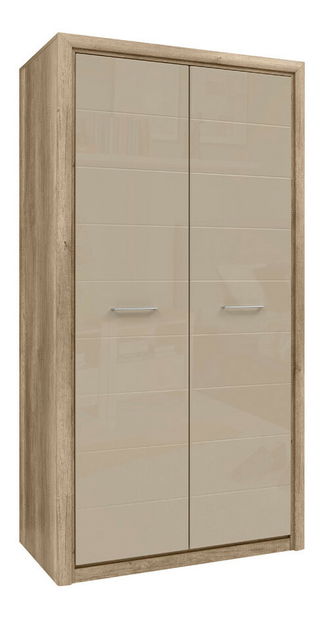 Šatní skříň BRW Koen 2 SZF2D (dub canyon monument + sivopieskový lesk)