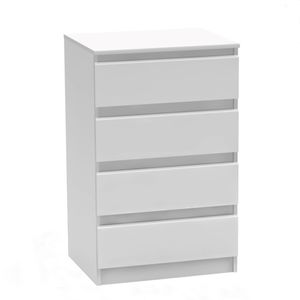 Komoda Hannah New 04 (úzká) (bílá)