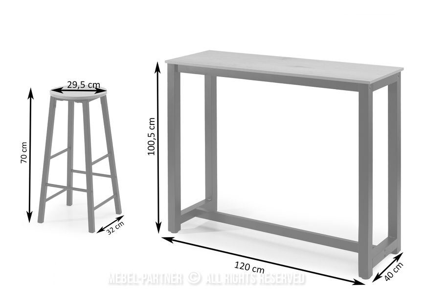 Jídelní set Remma (beton + černá) (pre 2 osoby)
