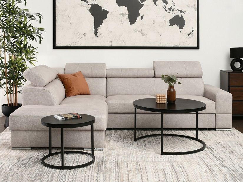 Konferenční stolek Klara (černé dřevo + černá)