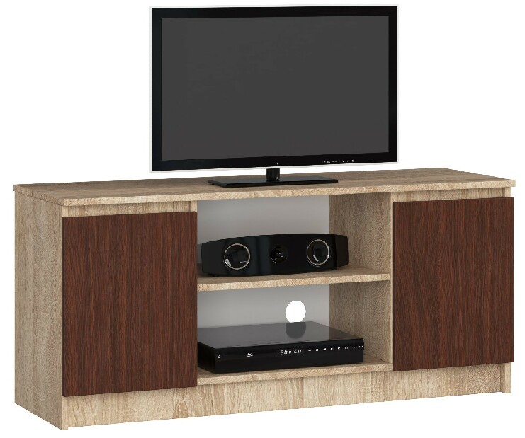 TV stolek Darian (dub sonoma + wenge)