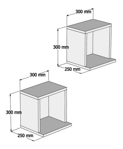 Set 2ks. polic Matato (dub safírový + antracit)