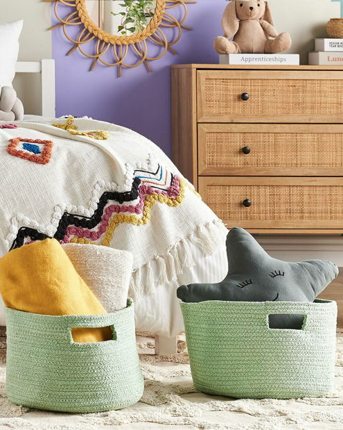 Set 2 ks úložných košů Chiza (zelená)