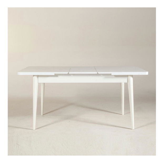 Rozkládací jídelní stůl Vlasta 1 (bílá) (pro 6 osob)