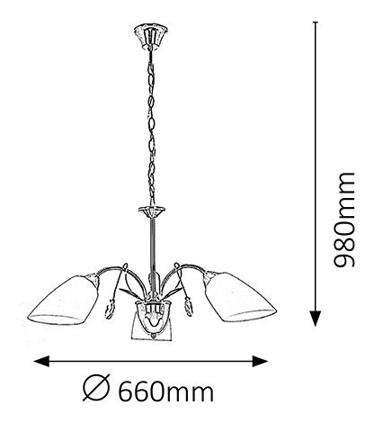 Lustr Paulina 7183 (chromová)