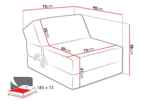 Pohovka Felix (tmavě zelená)