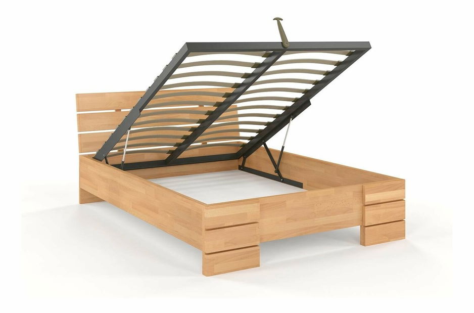 Manželská postel 200 cm Naturlig Lorenskog High BC (buk)