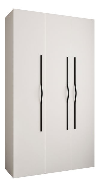 Šatní skříň 140 cm Carmela 50-2 (bílá + černá)