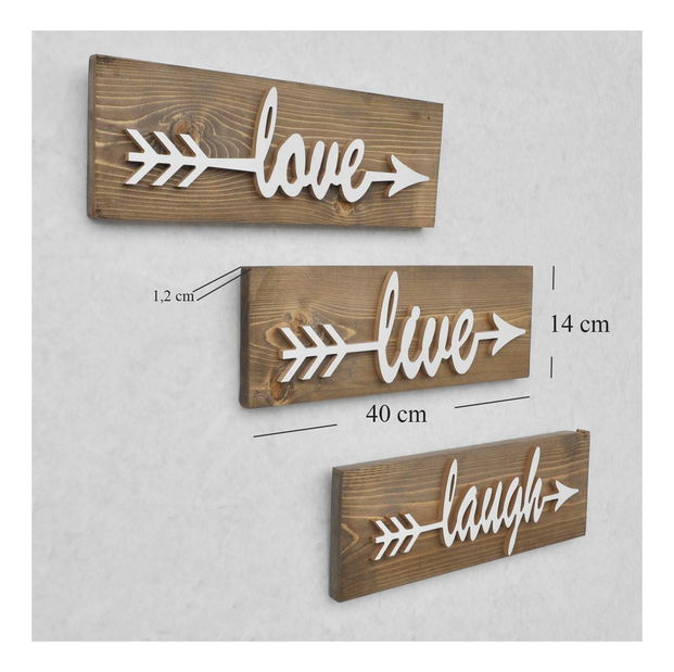 Dekorativní doplněk na zeď Nopesa 1 (ořech)